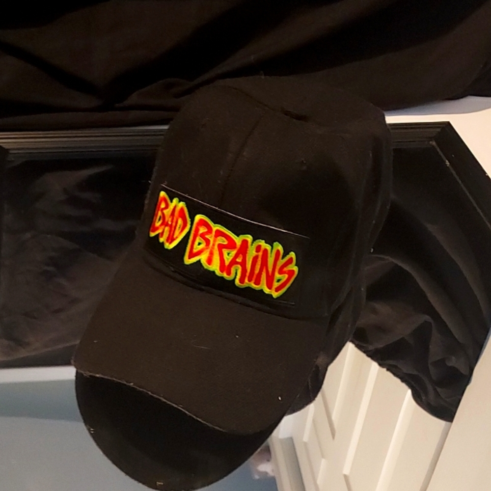 Bad brains band hat baseball cap black alt punk Reggae rock